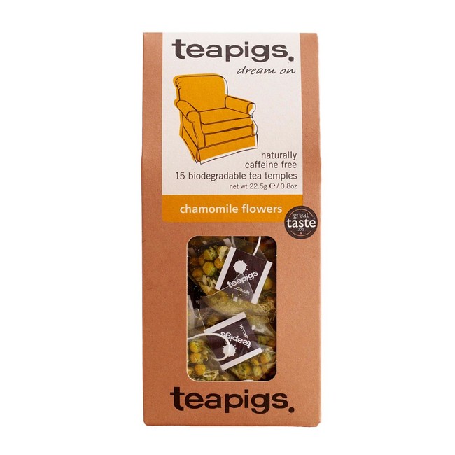 Teapigs Chamomile Flowers Tea Bags Made with Whole Flowers (1 Pack of 15 Tea Bags)