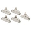 5Pcs Air Flow Control Valve PVC Fast Change Pneumatic Hose