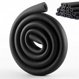 Rohrisolierung Ø 32mm, Rohrisolierung Schaumstoff 1.8m,Rohr Isolierung Heizungsrohre 9 mm Isolierstärke,Schaumstoff Rohr für Heizung Sanitär,Schwarz(Ø32mm)