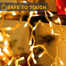 LITYBY Fairy Lights Mains Powered, 50M 500LED Fairy Lights Plug in, 8 Modes Remote Control Christmas Fairy Lights, Indoor/Outdoor for Bedroom,Gazebo,Wedding, Christmas Decorations(Warm White)