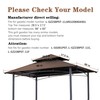 SCOCANOPY Replacement Canopy Grill BBQ Gazebo Roof Top, for Gazebo
