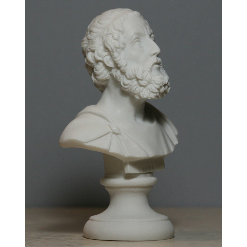 Greek Bust of 1st Epic Poet Author Homer Art Statue