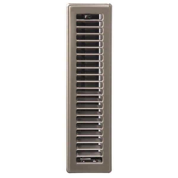 Imperial 4" x 12" Louvered Floor Register, Antique Brass, RG0249