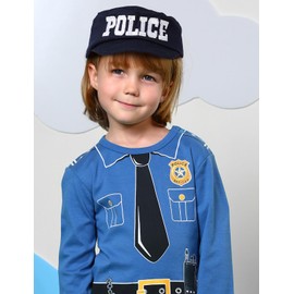 COSLAND Baby Boys' Police Hat, Navy, 12-18 Months