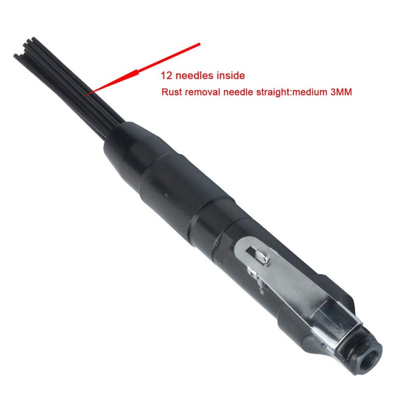 BEYST Air Pneumatic 12 Needle Scaler, Mini Removing Rust Slag