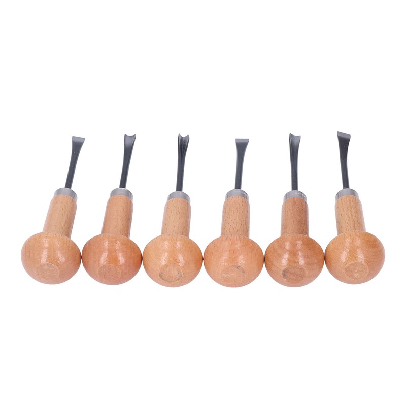 Wood Carving Chisel Set Kit Sculpture Hand Tools Mushroom Handle
