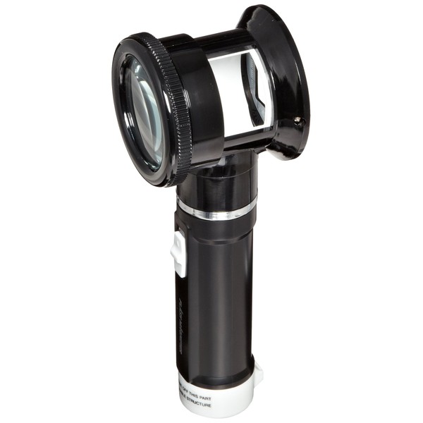Donegan V980-5 Flashlight Magnifier with Measurement Scale Lens, 5x Magnification, 50mm Lens Diameter