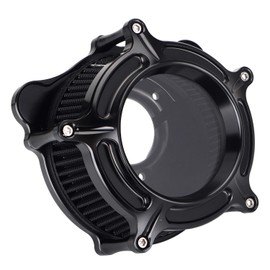 XMMT Black Clear CNC Air Filter Cleaner Intake System for Harley Touring Electra Street Road Glide Road King 2008-2016