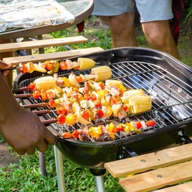 HANABASS 10pcs Grill Mesh Mats BBQ Reusable Mesh Grilling Pads for Outdoor Cooking Non-Stick Barbecue Mats for Gas and Electric Grills Picnics Backpacking Backyards