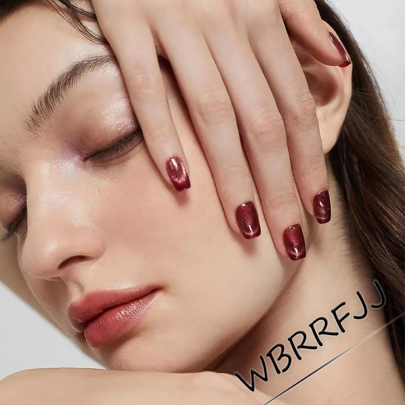 24Pcs 4th of July Press on Nails Short Square Fake