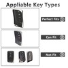 Jinmanyuan Compatible with Lexus Key Fob Cover Leather with Keychain