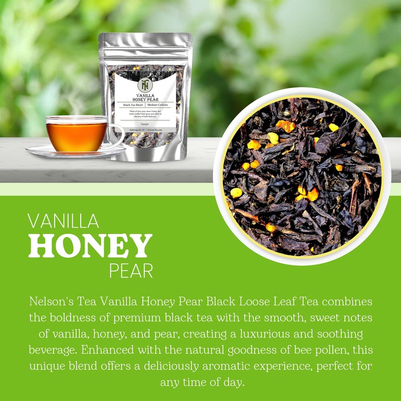 Nelson's Tea - Vanilla Honey Pear - Black Loose Leaf