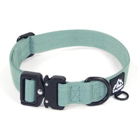 Tacwild Dog Collar for Large Dogs - Adjustable, Chew Proof Nylon Collar with Metal Quick Release Buckle and D-Ring for Dog Tags (Florida Seaside, L(1''Width, Fit 14''-20''))