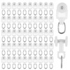 50 Pcs Curtain Track Glider Rollers Hooks Ceiling Sliding Curtain