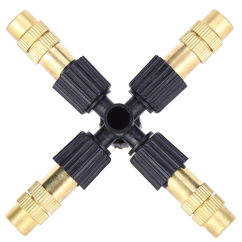 5Pcs G1/2 DN15 Copper Adjustable Misting Sprayer Nozzle Garden Irrigation