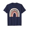 Boho Rainbow Scandinavian Minimalist Modern Simple Nature T-Shirt