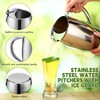 Funnymoom 1 Pcs 74oz Stainless Steel Water Pitchers with Ice