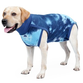 Dotoner Dog Recovery Suit Tie-Dye Pet Recovery Shirt Surgery Suit for Male Female Dogs Alternative E-Collar&Cone Protecting Abdominal Wounds Skin Disease Prevent Licking Wounds Dog Onesies