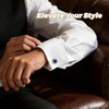 6Pairs Cufflinks Cuff Links for Men,Diamond Crystal Cufflinks,Fashion Classic Tone