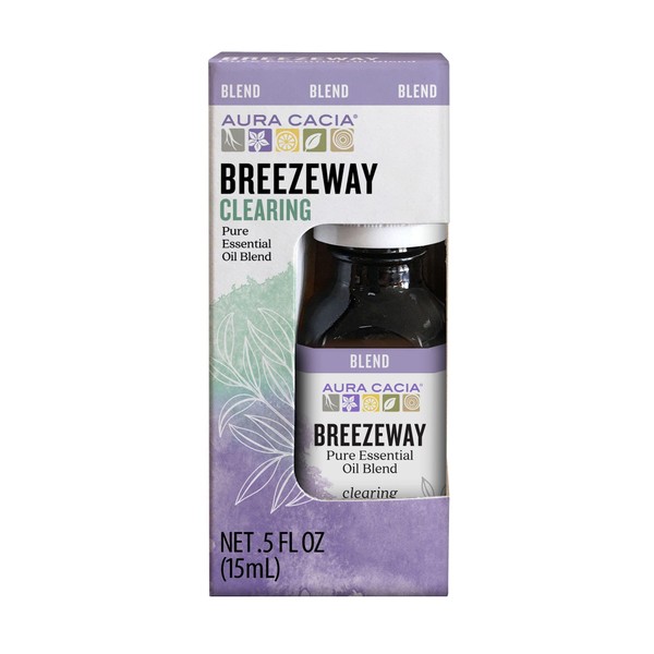 Aura Cacia Breezeway Essential Oil in Box, Vegan, 0.5 Fluid