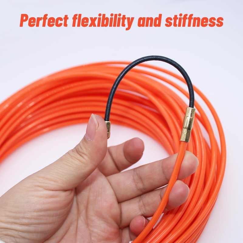 RUNYU 20 m Cable Retractor, φ4 mm Retractable Spiral Pull