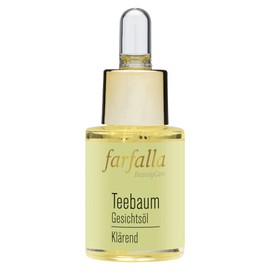 farfalla Tea Tree Facial Oil - Clarifying - 100% Certified Natural Cosmetics - 15 ml