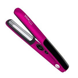 blowpro Pink Edition Professional Salon Flat Iron, 1" Titanium Plates, 180°- 425°F Temp Range, Non-Slip Grip, Rapid Heat Tech, Digitial Display, Adjustable Shut-Off, Comes w/Free Full-Size Hairspray!