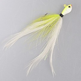 Jenko Fishing Big Wig Magnum Hair Jig 3/4 oz Chartreus Shad Fishing Lures JBW034CS