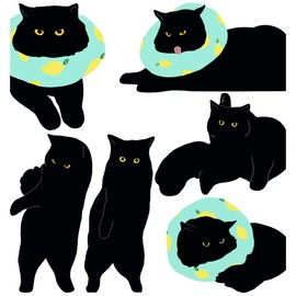 Magnetic Bookmarks - 6 Pieces Assorted Cute Book Markers Clip Set for Teachers Students Book Lovers Reading, for School Office Home Supplies, Kawaii Cat Magnet Page Markers