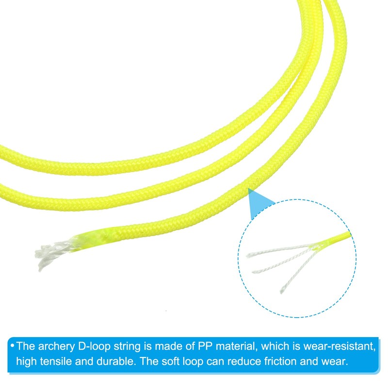 PATIKIL Archery D Loop Rope 10 ft, Bow Tendon Relief