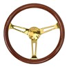 TIYPEOR 375 mm (14.8 inches) Wood Steering Wheel-Classic - ABS
