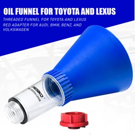 PESIKO Engine Oil Funnel Spill-Free Hands-Free Compatible with Toyota and Lexus Vehicle for Fast & Easy Oil Change