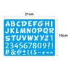 ANCLLO 20PCS Colourful Drawing Stencil for Children Colorful alphanumeric plastic