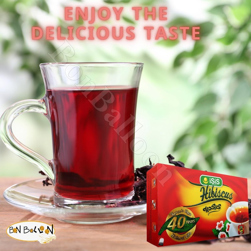 Isis Natural Egyptian Hibiscus Dried Herbal Pure Tea Bag Premium