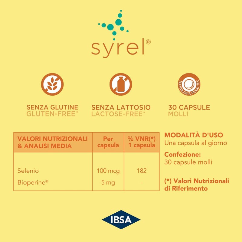 Syrel | 30 capsule molli | Integratore alimentare a base