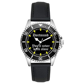 KIESENBERG Dortmund L-2208 Men's Watch Analogue Quartz Leather Strap Gift Idea Fan, Strap.