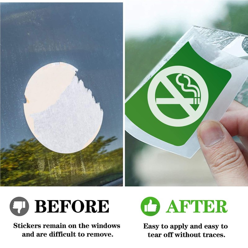 PSLER Car Windshield Sticker, Windshield Applicator, Clear Window Cling Car