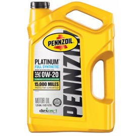Pennzoil Platinum Full Synthetic 0W-20 Motor Oil, 5 Quart