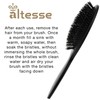 Alteste hairbrush with pure wild boar bristles, 13-row, black