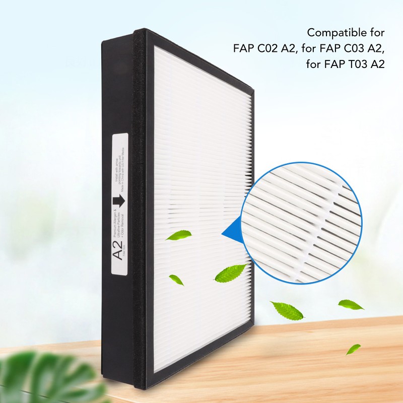 2Pcs Air Purifier Filter Set Practical High Efficiency Particulate Air