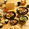 Mtgluk Wheat Straw Dinnerware Set for 4, Plastic Plates, Bowls,