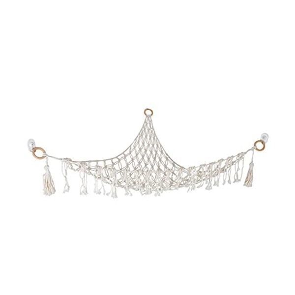 Alliteqwe Boho Toy Hammock Stuffed Animal Storage Net Teddy Bear