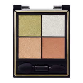 Excel Real Close Eyeshadow CX04 (Drop Shoulder) Nuance Color Eyeshadow Palette, 4-Color, 3 Textures (Glossy, Glitter, Matte)