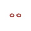 uxcell a15112300ux0387 2mmx4mmx0.5mm Fiber Motherboard Insulating Washers Spacer Red Pack