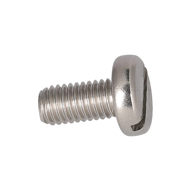 Flat head screw slotted, in stainless steel M8x16 - DIN85
