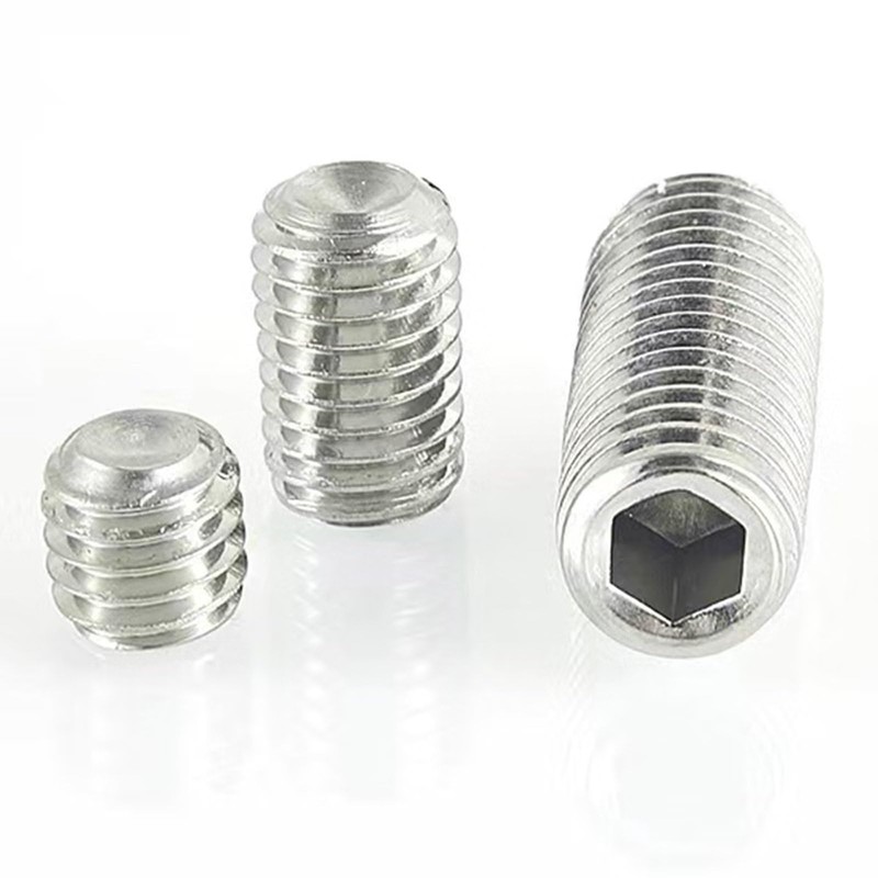 M10-1.5 x 16mm Hex Socket Set Grub Screws,Headless Cup Point,Flat