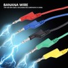 5 Pieces 1 m 4 mm Banana Plug Power Cord