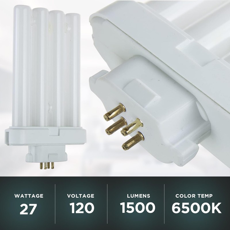 Diodesy FML27/65K/2PK Fluorescent 27W 6500K Daylight Quad Tube FML CFL