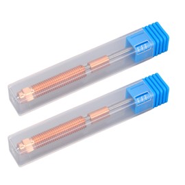 2 Pcs Quick Swap Nozzle, Ti Alloy Heat Break Hardened Steel Crzrcu All Metal Integrated Nozzle Compatible with K2 Plus 3D Printer (0.4mm)