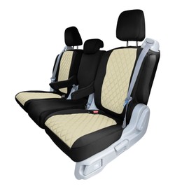 FH Group Custom Fit Car Seat Covers Specifically Made for 2018–2023 Honda Odyssey, Rear Set Beige Ultraflex Neoprene, Waterproof Car Seat Cover, Honda Odyssey Accessories